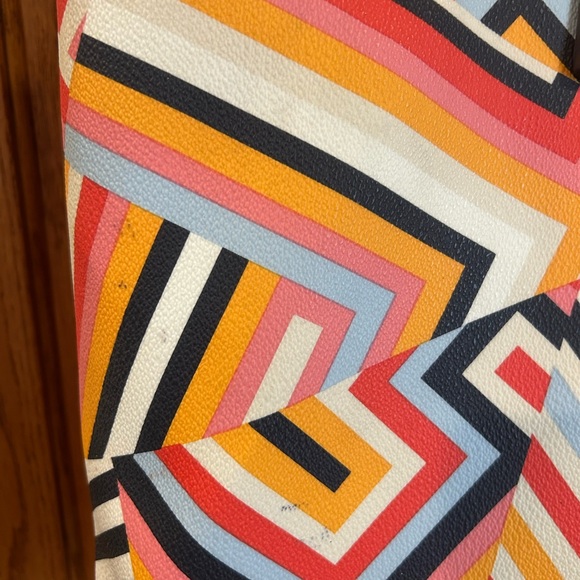 Tory Burch Kerrington LARGE Multicolor Geometric Tote Bag - Picture 10 of 11